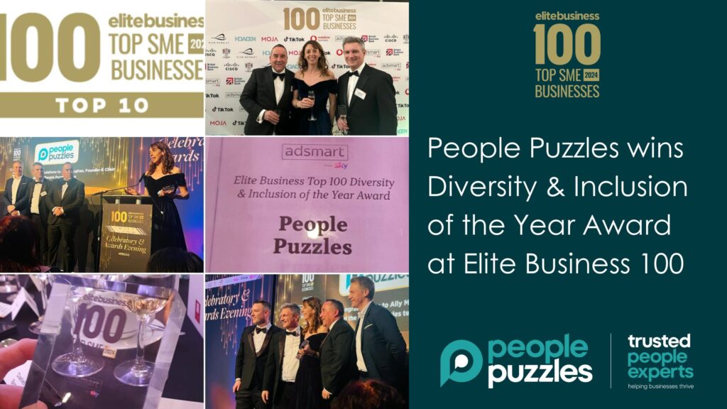 People Puzzles wins Diversity & Inclusion of the Year award at the Elite Business 100
