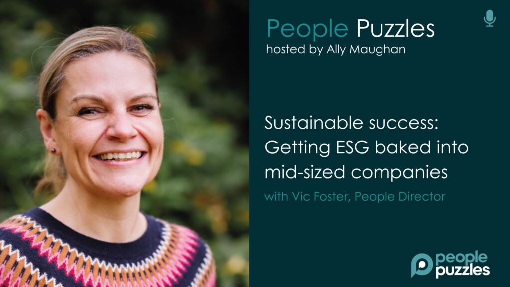 Sustainable success - getting ESG baked into mid-size companies with Vic Foster