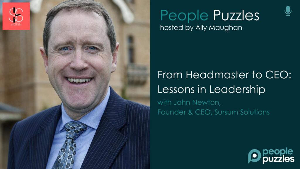 Blog banner with title From Headmaster to CEO, Lessons in Leadership with John Newton