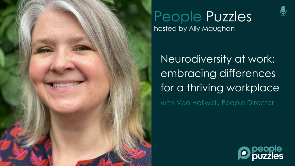People Director Vee Halliwell podcast artwork on neurodiversity