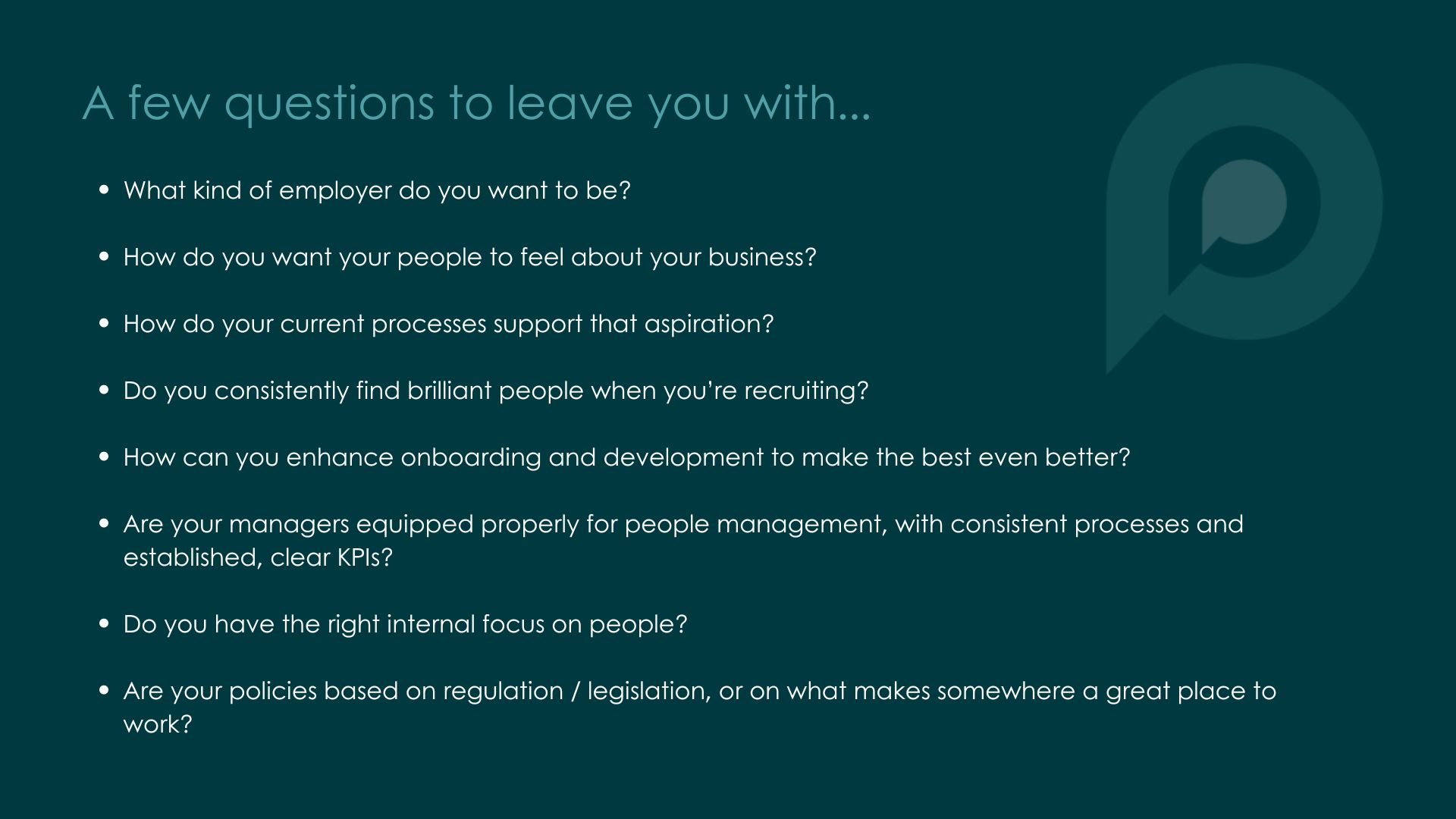 Image of questions for business leaders to think about