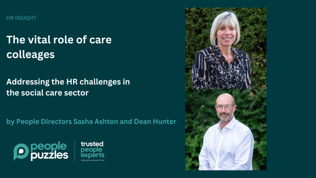 The vital role of care colleagues - Addressing the HR challenges in the social care sector